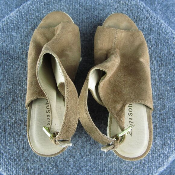 ZIGIsoho Ivanna Women Gladiator Heel Shoes Size 6.5 Medium Brown Fabric - Picture 7 of 10